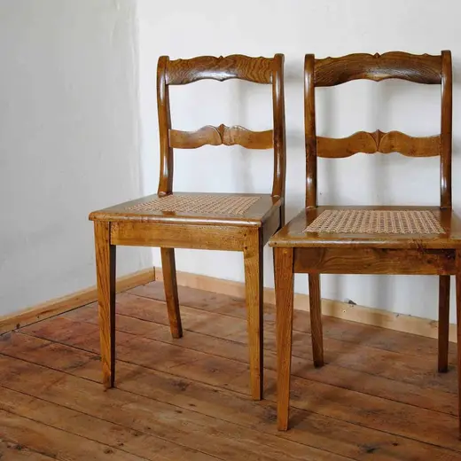 1 Paar Biedermeier - Stühle