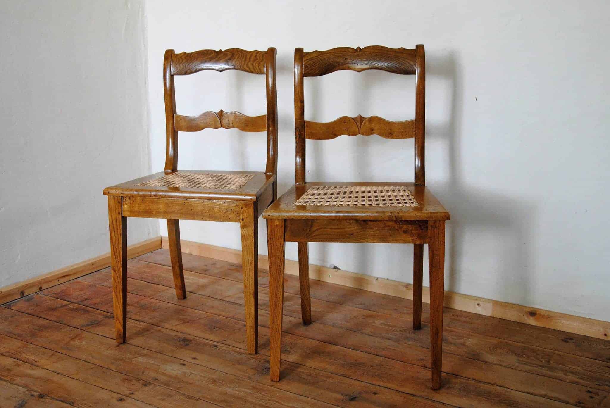 1 Paar Biedermeier - Stühle